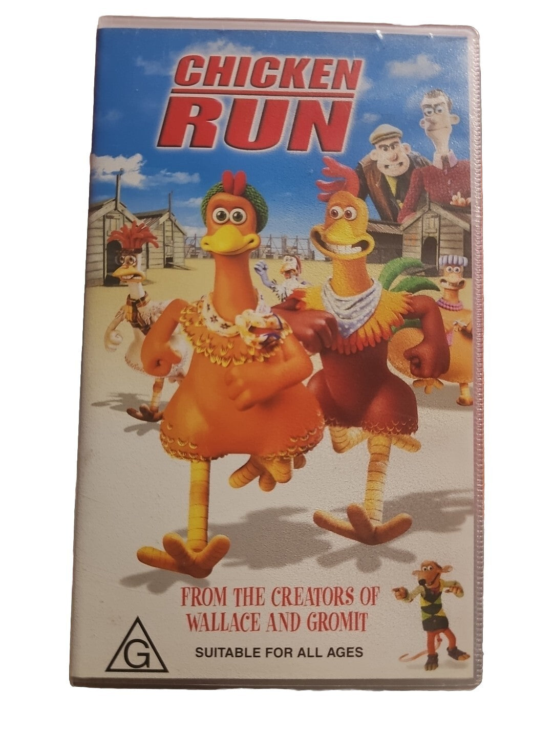 Chicken Run VHS Video Cassette Tape PAL Clear Small Box G 2001 Vhs case (Image 1) — Second-Hand