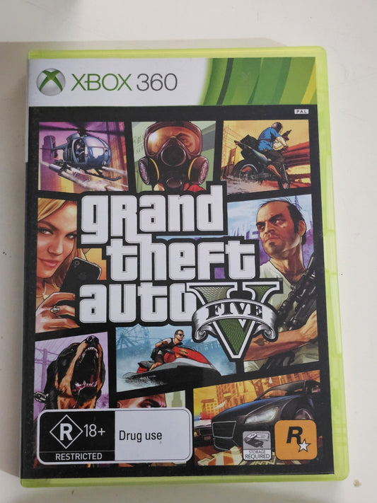 GTA V Grand Theft Auto 5 Xbox 360 – Complete 2-Disc Set – Tested – Very Good XBOX 360 cover photo (Image 1) — Tested