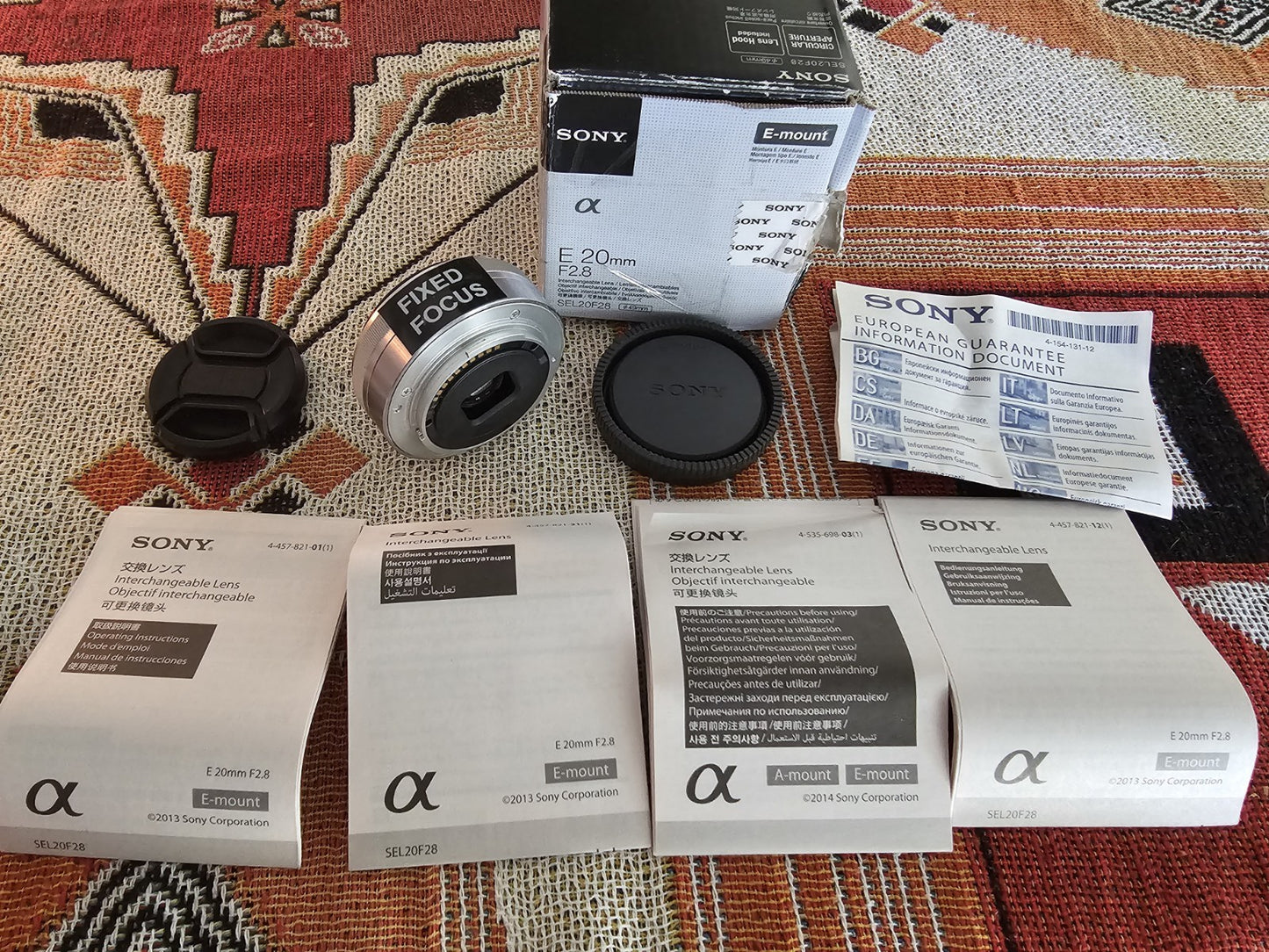 Sony XS-Pro Digital E-Mount 16mm E2.8/16 Lens Fixed Lens device front (Image 1) — Second-Hand