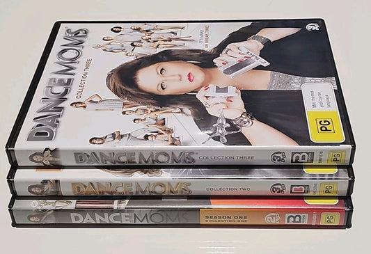 Complete Seasons - Dance Moms DVDs Seasons 1-3 / 9 Discs - Tracked VGC Region 4 Dvd case (Image 1) — Second-Hand