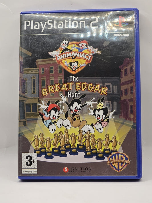Animaniacs The Great Edgar Hunt PS2 PlayStation 2 PAL cap/hat front (Image 1) — Second-Hand