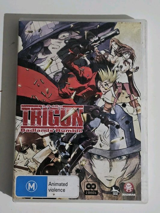 Trigun Badlands Rumble - R4 DVD - Anime - Tested & Working Dvd case (Image 1) — Second-Hand