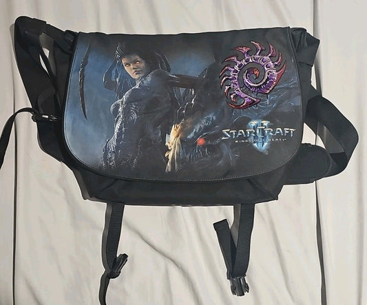 Starcraft 2 Messenger Bag (Wings of Liberty - Laptop Satchel Bag- Razer Blizzard book cover (Image 1) — Second-Hand