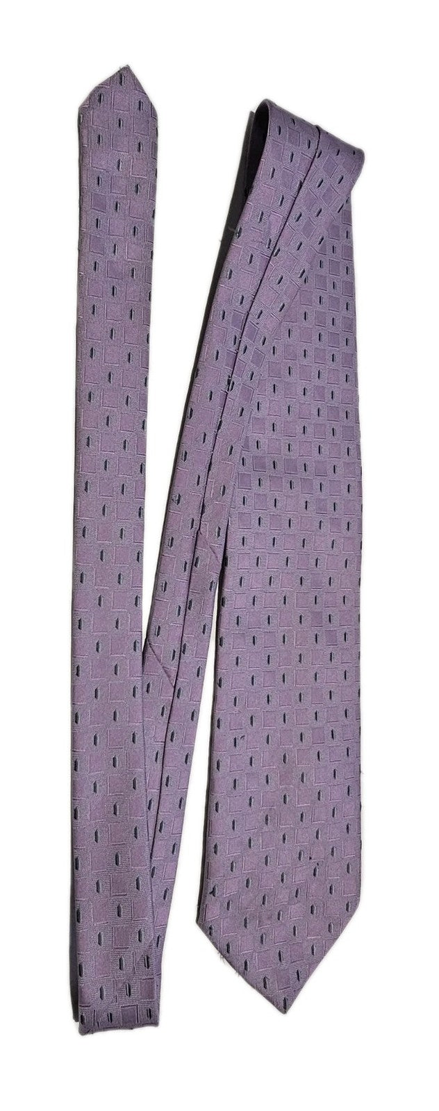 Pierre Cardin Purple Polyester Business Formal Tie Australian Made Premium Tie cap/hat front (Image 1) — Second-Hand