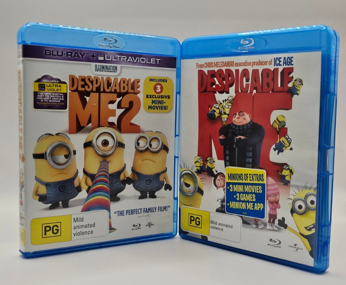 Despicable Me 1 & 2 Blu Ray Bundle Deal Blu-Ray case (Image 1) — Second-Hand