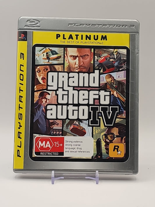 GTA Grand Theft Auto IV 4 PS3 - Complete with Manual + Map PS3 cover photo (Image 1) — Second-Hand