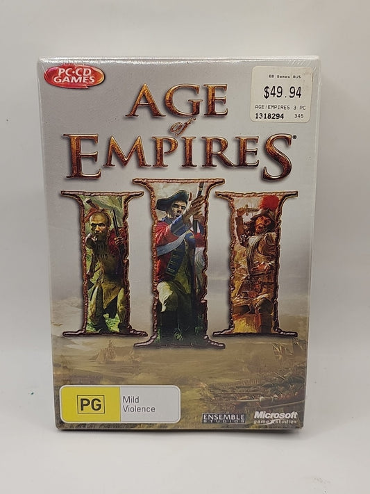 *Sealed* Age Of Empires III - PC - Box Edition - Complete cap/hat front (Image 1) — Brand New (Sealed or Like New)