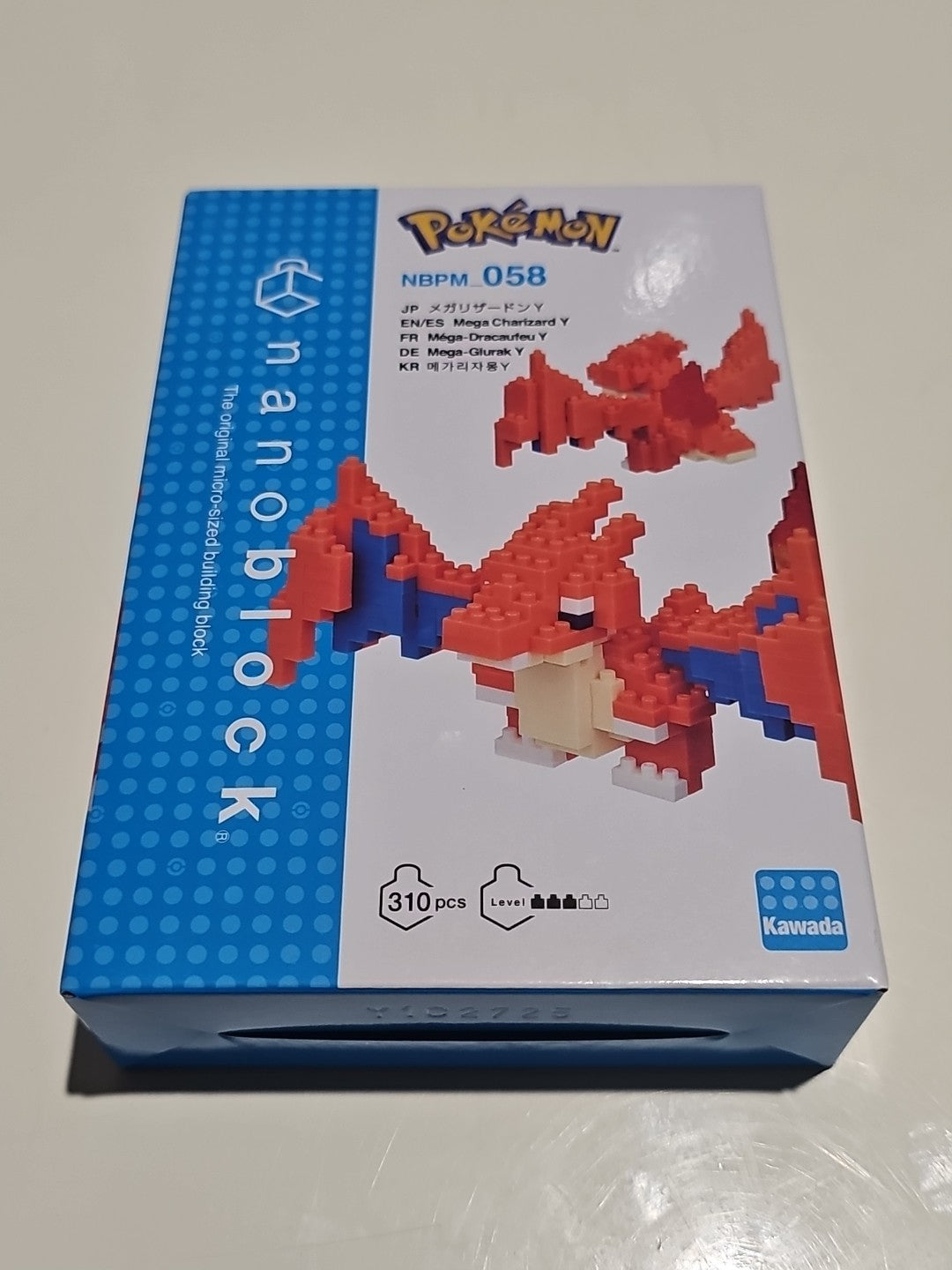 Pokemon Mega Charizard Y Nano Block NBPM_058 New in Box Kawada Mini Building cap/hat front (Image 1) — Brand New (Sealed or L