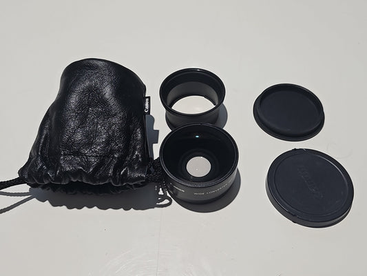 Canon Camera Wide Converter WC-DC52 0.7x 52mm With Bag device front (Image 1) — Second-Hand
