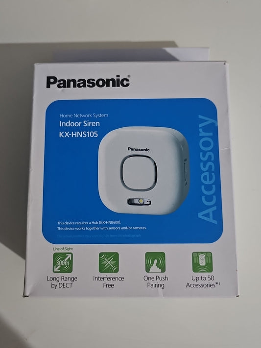 Panasonic KX-HNS105 Smart Home Indoor Siren cap/hat front (Image 1) — Second-Hand