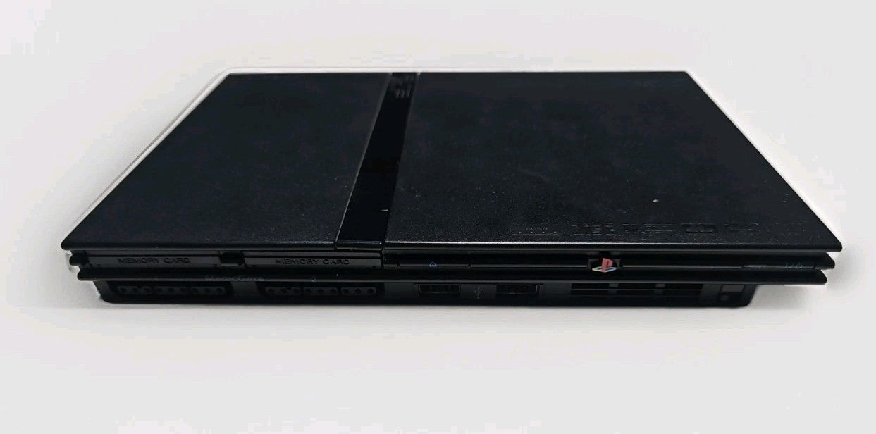 PlayStation 2 PS2 Slim SCPH-77002 Black Console Only - For Parts Read Desc #5 cap/hat front (Image 1) — Broken (For Parts or