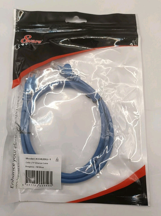 Cat5e Utp Ethernet Cable | 1m Blue | 8ware | product photo (Image 1) — Second-Hand