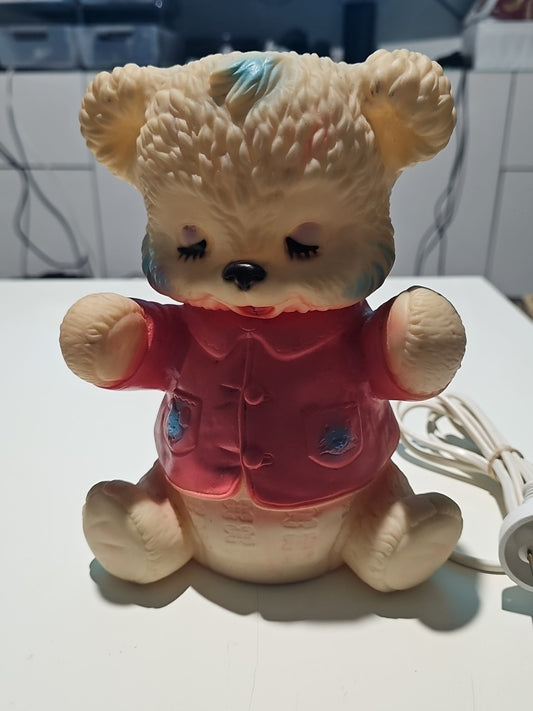 Vintage Bear Kids Night Lamp – Soft Glow Nursery Light – Tested product photo (Image 1) — Second-Hand