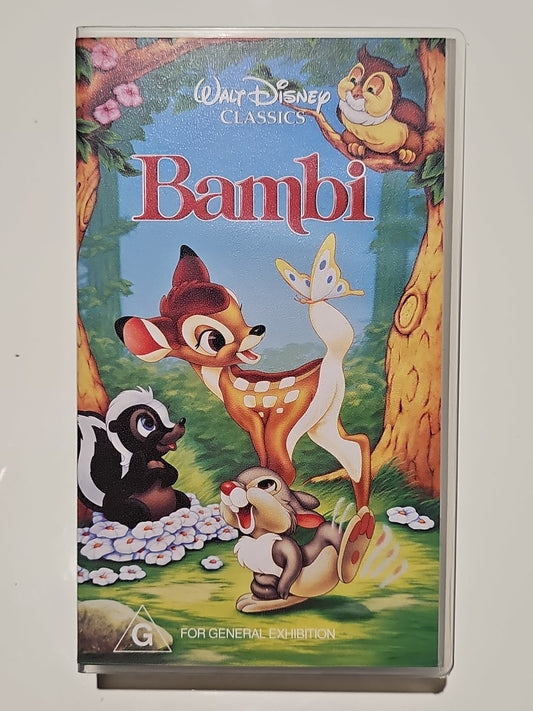 Like New Bambi Walt Disney - VHS - Complete With Promotional Papers book cover (Image 1) — Brand New (Sealed or Like New)