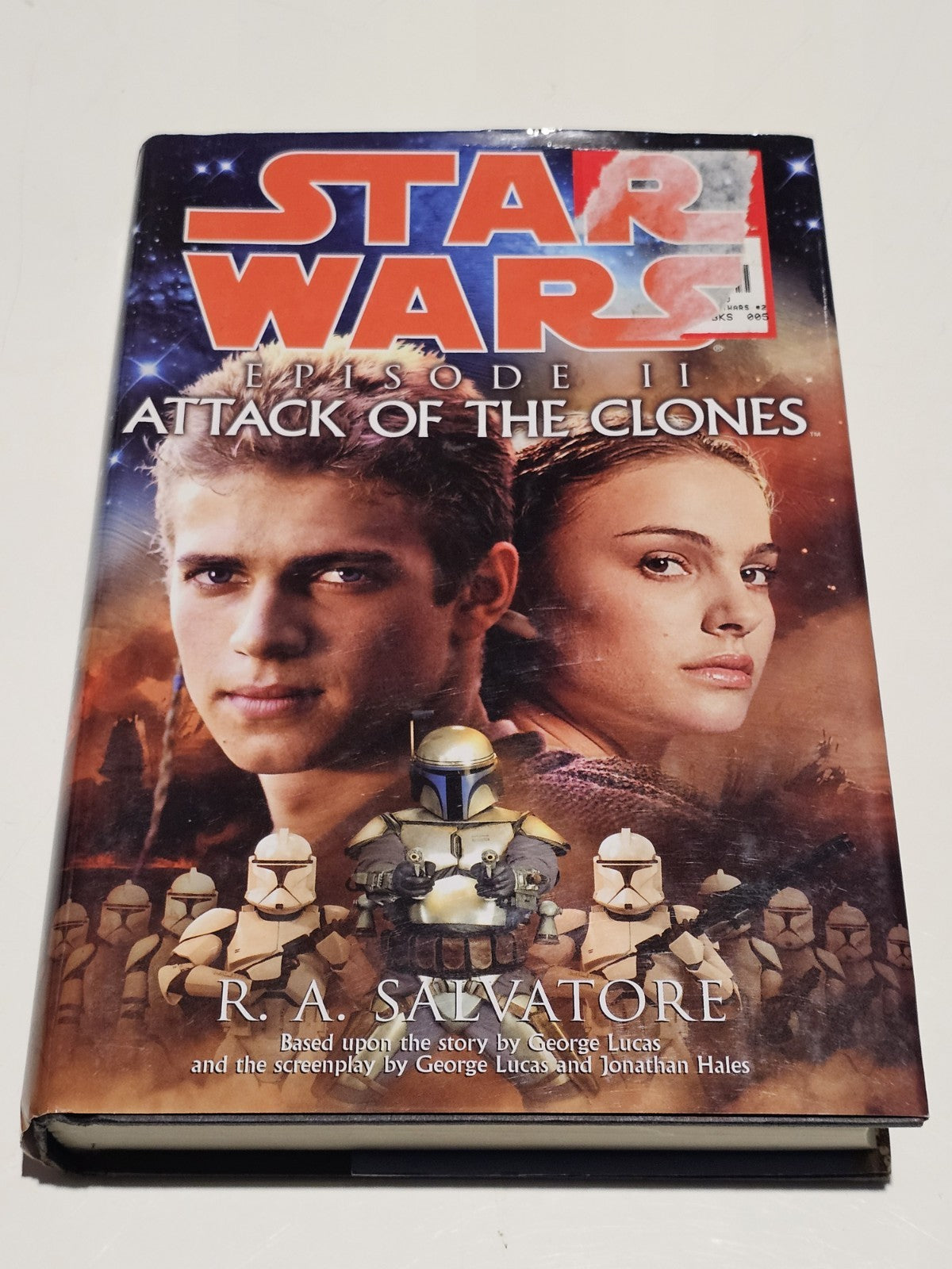 Star Wars: Episode 2: Attack of the Clones by R. A. Salvatore (2002, Hardcover) book cover (Image 1) — Second-Hand