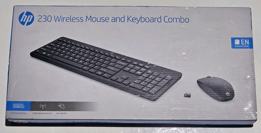 *New* HP 230 - Wireless Keyboard & Mouse Combo product photo (Image 1) — Brand New (Sealed or Like New)