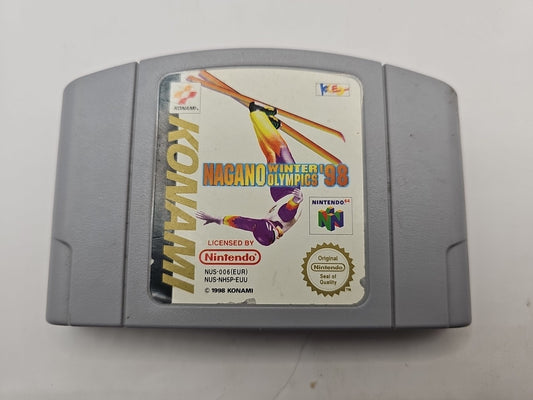 Nagano Winter Olympics '98 (Nintendo 64, 1998) Konami cover photo (Image 1) — Second-Hand