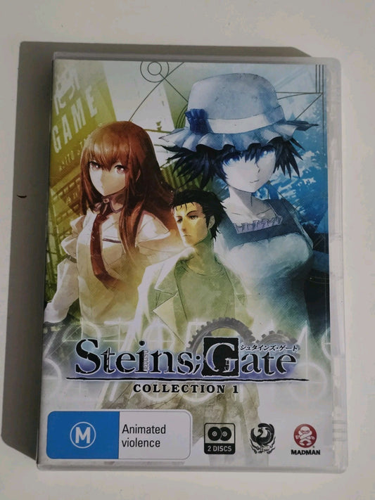 Steins Gate Collection 1 - Anime R4 DVD - Tested & Working Dvd case (Image 1) — Second-Hand