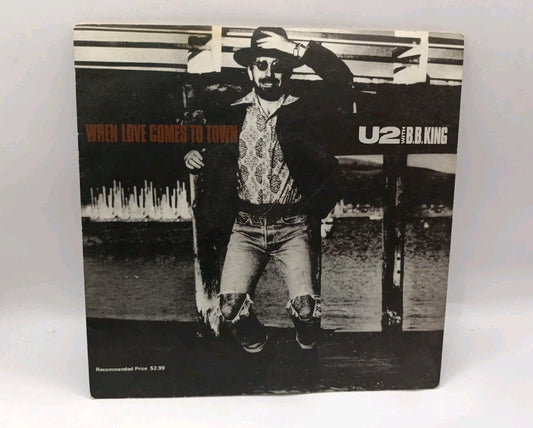 U2 Ft B.B.king Vinyl Record 7" | When Love Comes To Town | Vintage cap/hat front (Image 1) — Second-Hand
