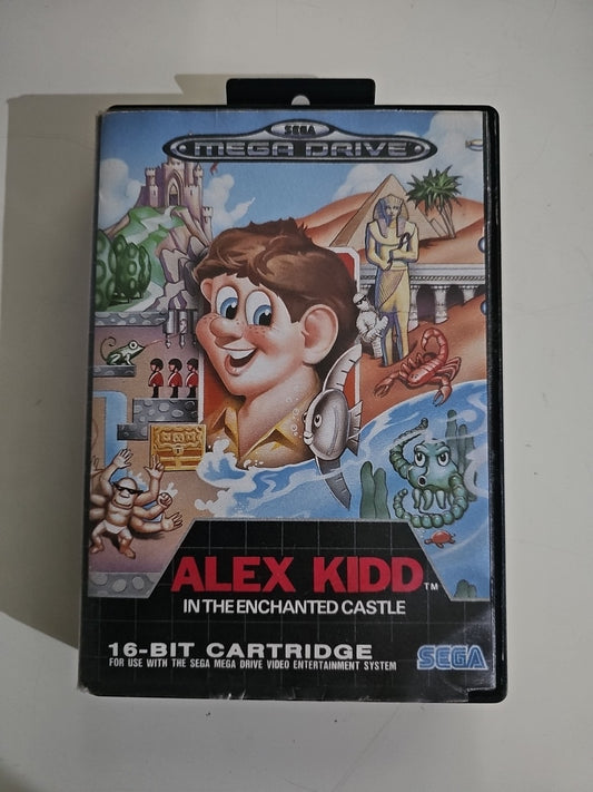 Alex Kidd in the Enchanted Castle Sega Mega Drive – Complete with Manual Tested product photo (Image 1) — Tested