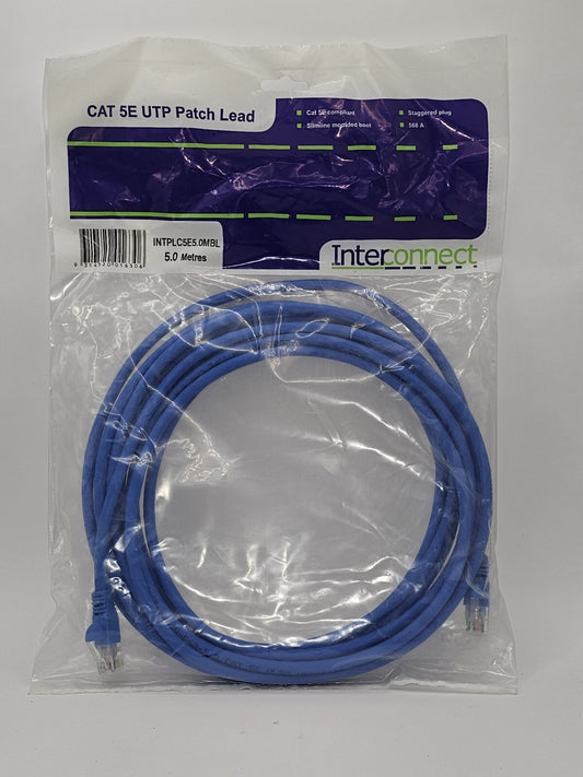 CAT5e Ethernet Network Patch Cable 5m product photo (Image 1) — Second-Hand