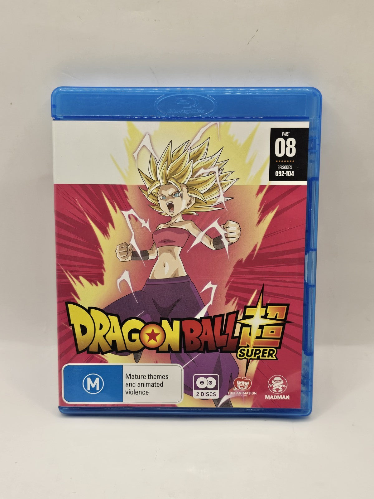 Dragon Ball Super Part 08 Episodes 92-104 Bluray AUS Blu-Ray case (Image 1) — Second-Hand