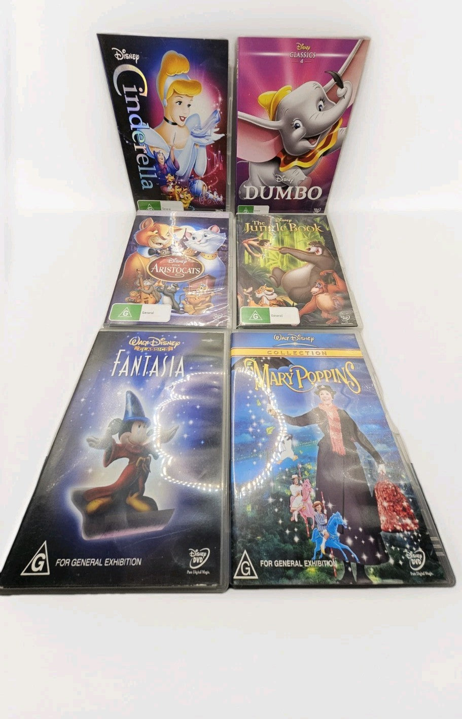 Original Disney Movie Bundle X 6 Remade Dvds Dvd case (Image 1) — Second-Hand