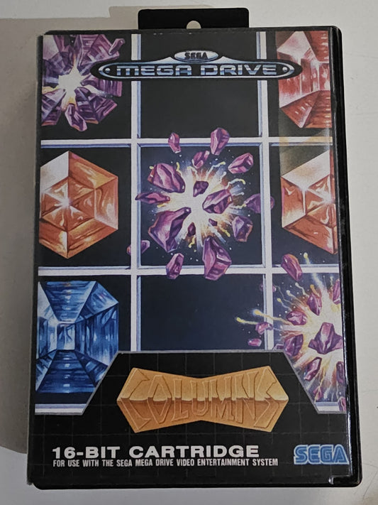 Columns (Sega Mega Drive, 1989) Complete in Box CIB – Very Good Condition – Test product photo (Image 1) — Tested