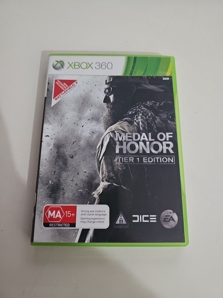 Xbox 360 Game - Medal of Honor (Tier 1 Edition) No Manual XBOX 360 cover photo (Image 1) — Second-Hand