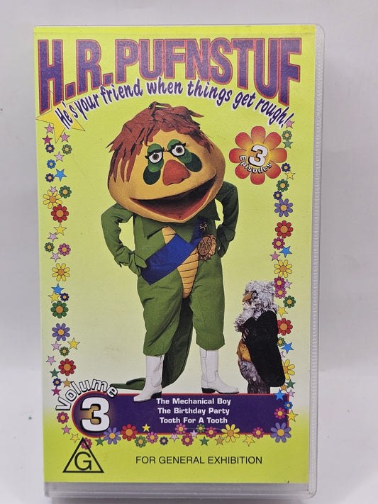 H.R Pufnstuf Volume 3 VHS Tape 1998 3 Episodes In Good Condition Vhs case (Image 1) — Second-Hand
