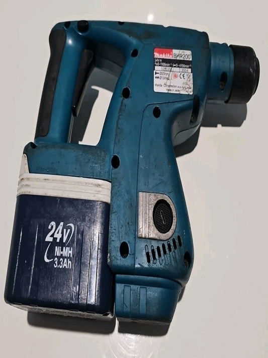 Makita BHR200 Cordless 24V Hammer Drill 3-Mode Chisel + Battery Untested As Is product photo (Image 1) — Untested