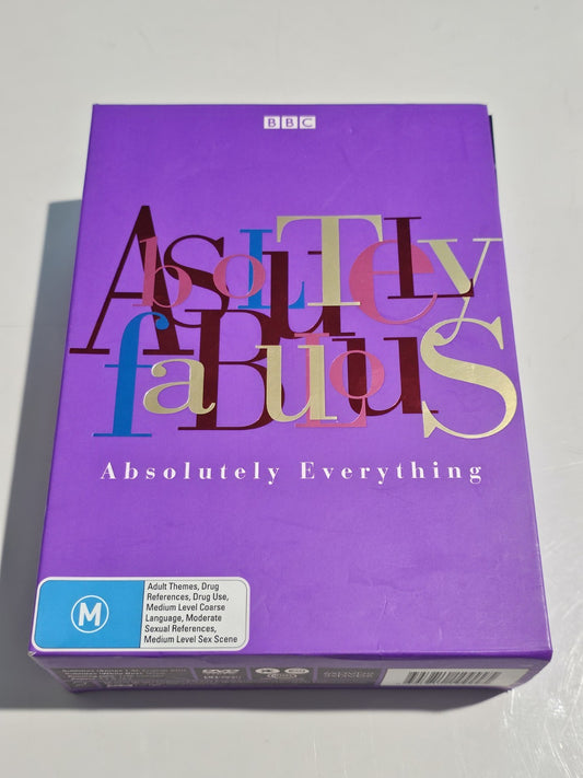 Absolutely Fabulous: Absolutely Everything Complete DVD Box Set BBC Region 4 PAL Dvd case (Image 1) — Preowned