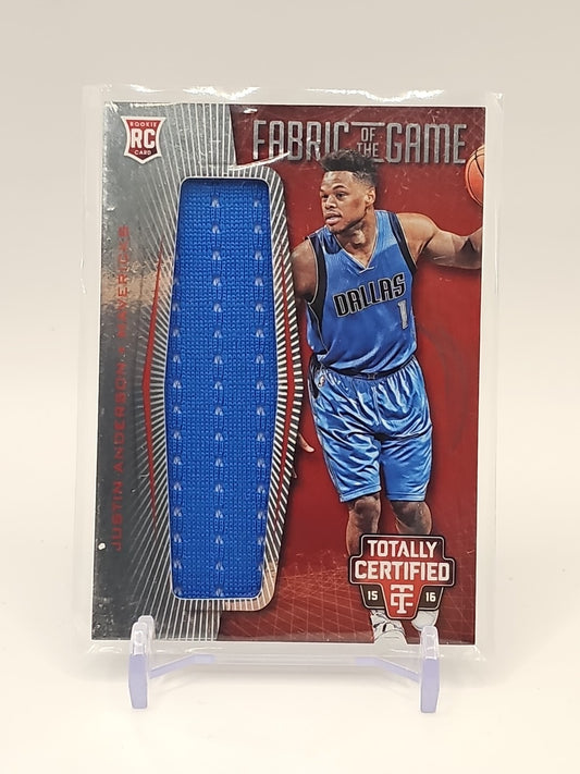 Justin Anderson 2015 Totally Certified Fabric of The Game product photo (Image 1) — Second-Hand