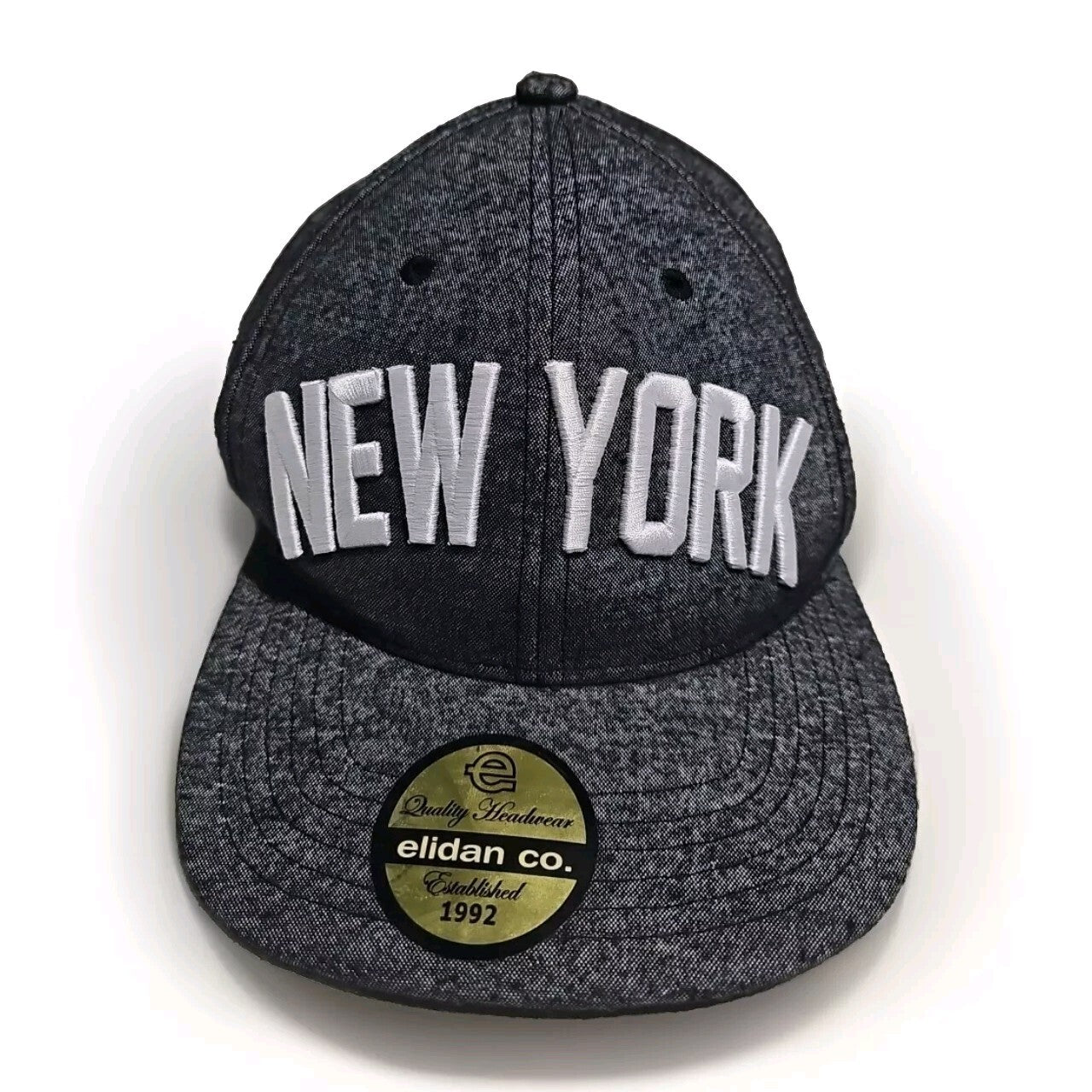 New York City NYC Red Elidan co. Cap Hat With Sticker Adjustable Like New cap/hat front (Image 1) — Brand New (Sealed or Like