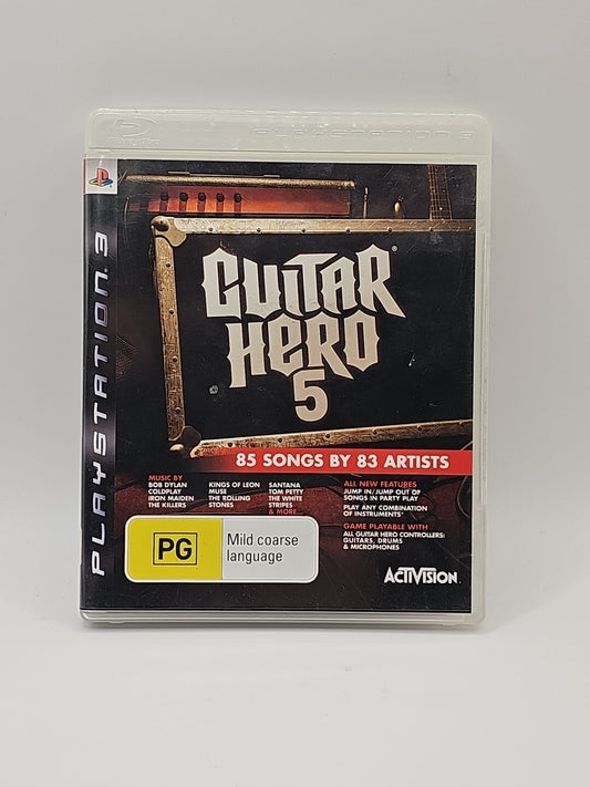 Guitar Hero 5 + Manual - PS3 - Tested & Working PS3 cover photo (Image 1) — Second-Hand