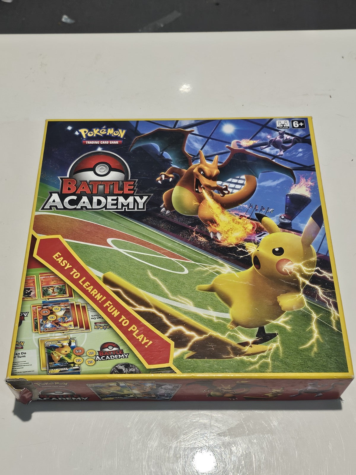 Pokémon Battle Academy Trading Card Game - Sold As Is Incomplete cap/hat front (Image 1) — Broken (For Parts or Repair)
