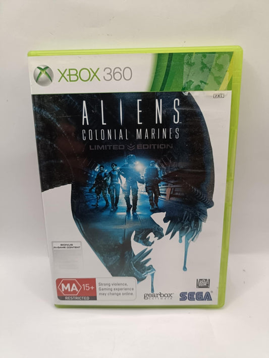 Aliens Colonial Marines Limited Edition Xbox 360 Game Complete with Manual + DLC XBOX 360 cover photo (Image 1) — Second-Hand