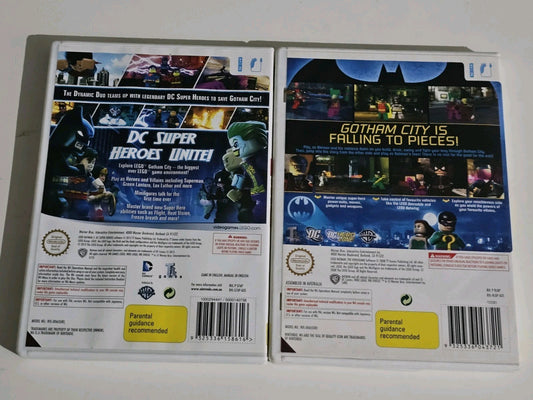 LEGO Batman 1 & 2 Bundle (Nintendo Wii 2008) PAL Good Condition WII cover photo (Image 1) — Second-Hand