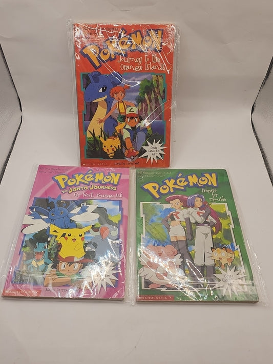 Pokemon Books (3) Go West , Prepare Fpr Trouble , Orange Islands | Scholastic book cover (Image 1) — Second-Hand