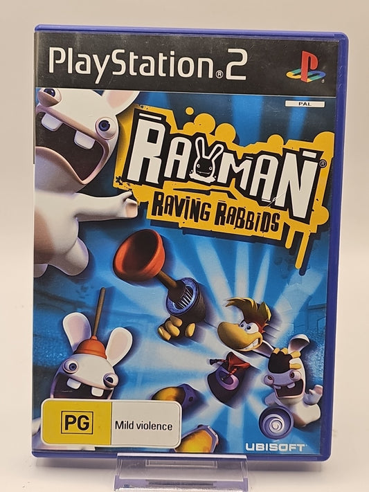 Rayman Raving Rabbids Sony PlayStation 2 PS2 PAL Complete with Manual Tested product photo (Image 1) — Second-Hand