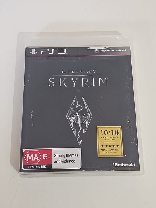 The Elder Scrolls V 5 Skyrim Sony PlayStation 3 PS3 Game With Manual - Bethesda PS3 cover photo (Image 1) — Second-Hand