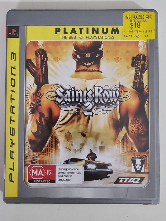 Saints Row 2 -- Platinum (Sony PlayStation 3, 2009) cap/hat front (Image 1) — Second-Hand