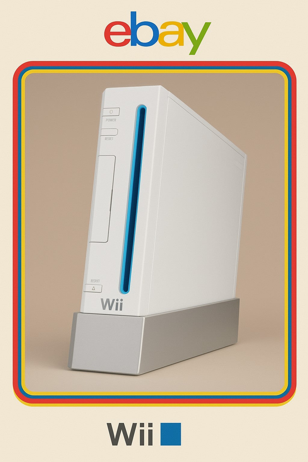 Genuine Nintendo Wii Replacement Console Only Tested & Working Free Express Ship WII cover photo (Image 1) — Second-Hand