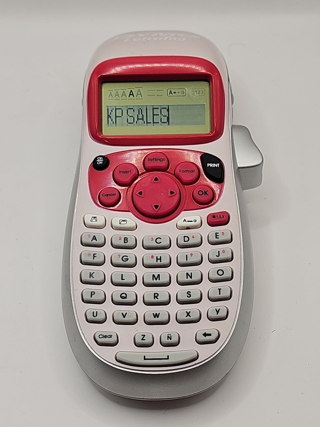 Dymo Letratag Pink Label Maker LT-100H Back to School product photo (Image 1) — Second-Hand