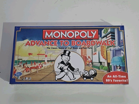 Brand New Sealed Monopoly Advance To Boardwalk Board Game Brand New 80' Favorite cap/hat front (Image 1) — Brand New (Sealed