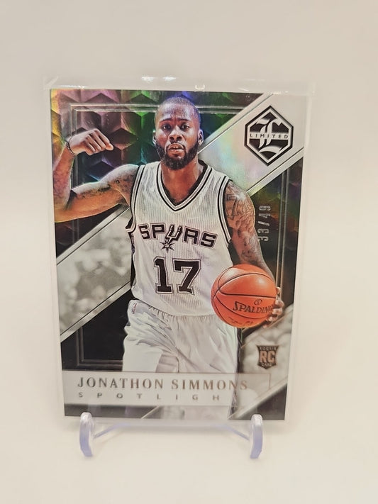2016/17 Jonathan Simmons Spotlight No 178 San Antonio Spurs product photo (Image 1) — Second-Hand