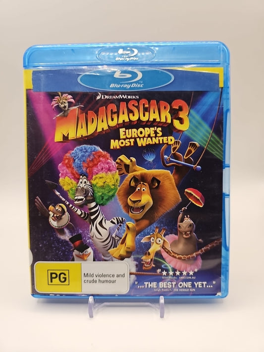 Madagascar 3 - Europe's Most Wanted Blu Ray Blu-Ray case (Image 1) — Second-Hand