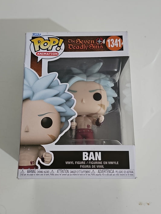 Funko The Seven Deadly Sins S1 POP Ban Vinyl Figure NEW IN STOCK cap/hat front (Image 1) — Second-Hand
