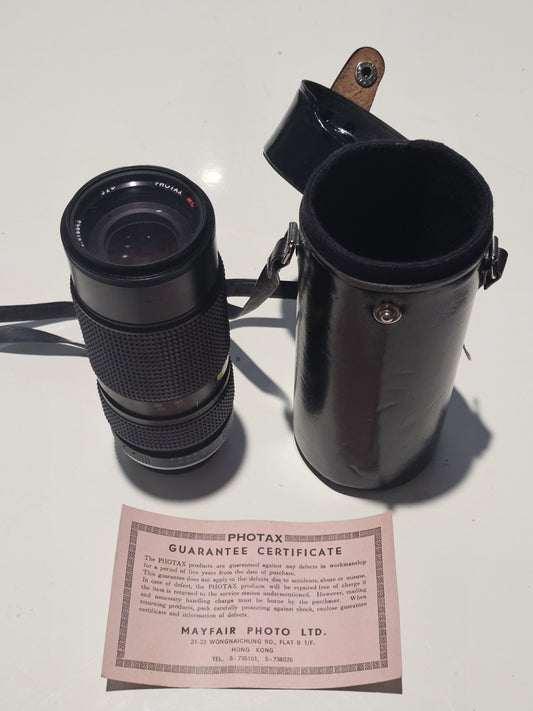 Photax 80-205mm F4.5 Auto Macro Zoom Lens W/C For Pentax-PK device front (Image 1) — Second-Hand