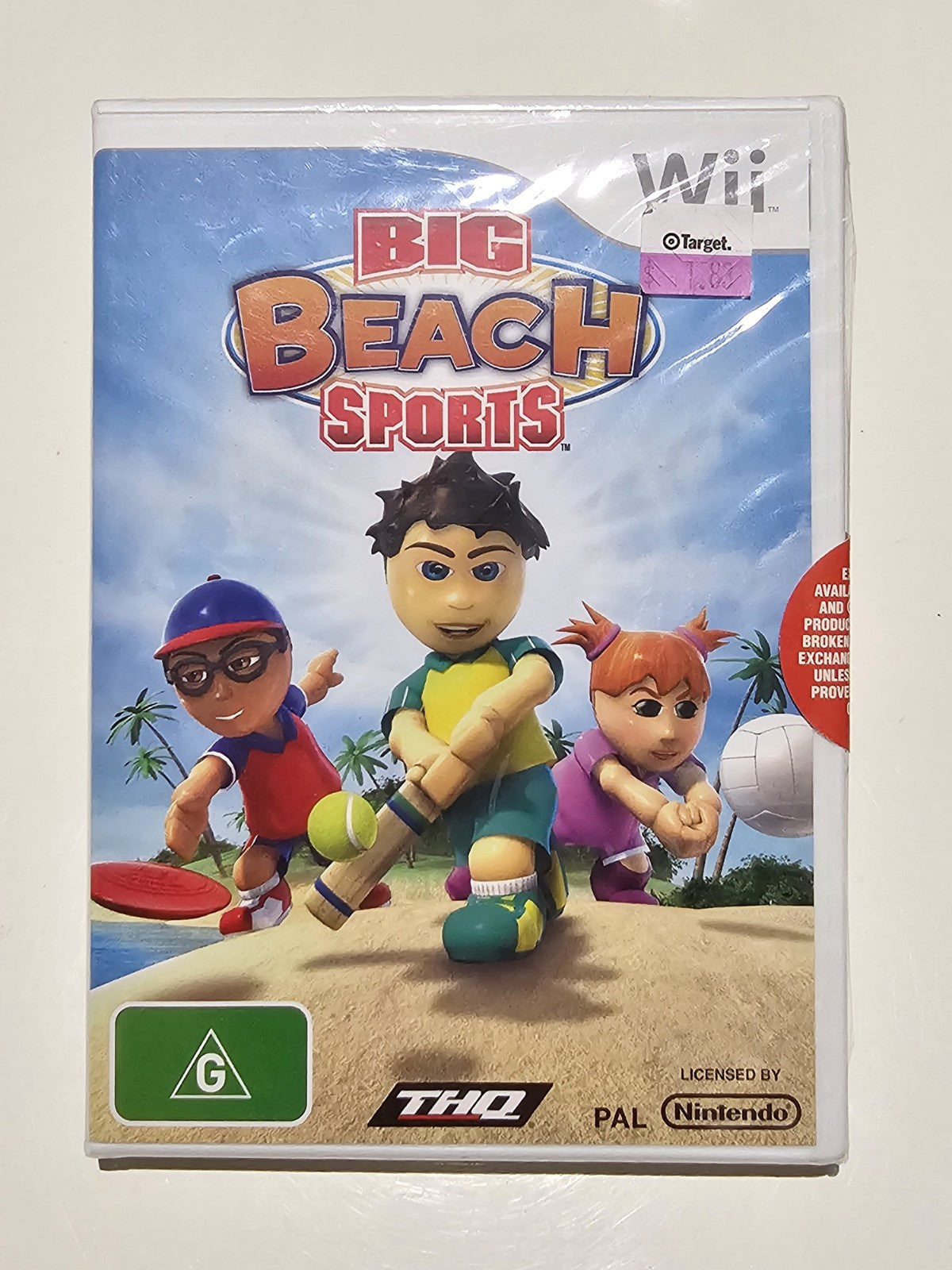 Big Beach Sports (Nintendo Wii, 2008) AUS PAL - Brand New & Sealed WII cover photo (Image 1) — Brand New (Sealed or Like New)